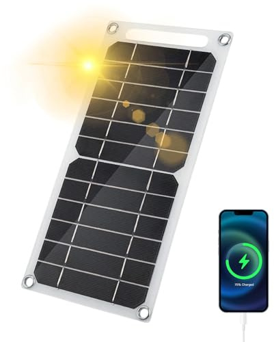Panneaux solaires photovoltaïques, Panneau Solaire extérieur, Petit Chargeur de téléphone avec Panneau Solaire pour extérieur, Outil de Charge à Faible consommation pour Charger Les téléphones