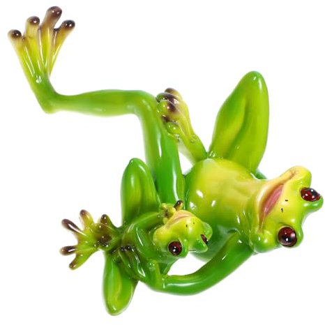 Sosoport Garten Frosch Statue Aus Kunstharz Frosch Dekoration Für Außenbereich Figur Garten Ornament
