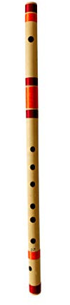 DD Base Bansuri Bambusflöte, 61 cm, mit kostenloser Tragetasche, Naturbraun