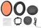 58-mm-Rotfilter, Unterwassertauchen aus optischem Glas, Tauchfilter mit 16-fachem Makroobjektiv für Gopro5-Actionkamera(Orange)