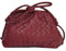 Huralona Elegante Clutch-Geldbörse aus veganem Leder, super weich, mit Wolkenmuster, Clutch-Tasche für Damen, PU-Abendtasche, Handtasche, WineRed Woven, Small