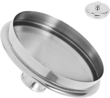 Edelstahl Becherdeckel 7cm, Runder Universaldeckel Silber | Wassergetränke, Staubdicht und Leicht zu Reinigen, Elegante Form für Zuhause