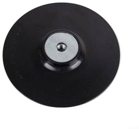 babominimer Plastic Backing Pad 5 Inch 125Mm For M14 Thread Angle Grinder Fibre Sanding Disc Flexible Support Plate Sander Polisher Attachment(Black)