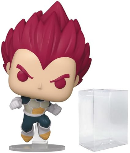 POP Anime: Dragon Ball Super Broly - Super Saiyan God Vegeta Funko Vinyl Figure (Bundled con custodia protettiva compatibile), multicolore, 9,5 cm