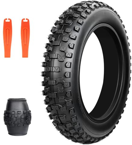 ZUKKA 20 Zoll Heavy Duty E-Bike Reifen 20x4.0 Mantel 102-406 | Faltbar Fat Tire, Fett Fahrradreifen, für E-Bike/Mountain,Snow Bike