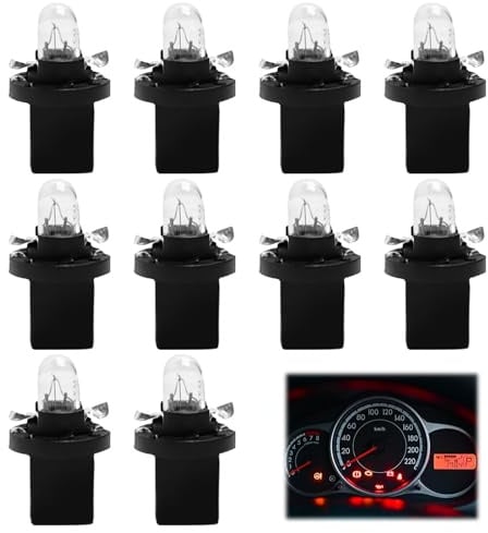 MSMXCS 10 Ampoules LED 12V 2W Tableau Bord Voiture COB SMD Blanc | Ampoules LED COB SMD Blanc pour Compteur, Jauge et Tableau de Bord Auto Moto Bateau, Remplacement Éclairage Véhicule