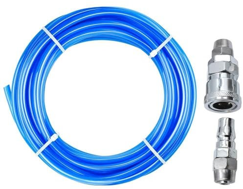 3/5/10M Pneumatische Luft Kompressor Pumpe Schlauch Rohr Mit C Typ Fitting Schnell Joint 5x8mm PE Rohr(5M Blue)