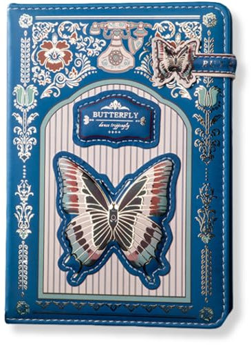 JanYoo Vintage Notizbuch A5 Tagebuch Reisetagebuch Gebunden Schönes 224 Seiten Premium Papers Journal Notebook Notizheft für Männer, Frauen, Schule, Büro, Künstler Schreiben(Blau)