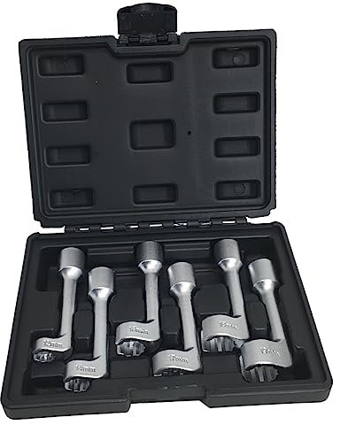 Veemoon 6 Stück Teiliges Einspritzdüsen Sockel Werkzeugset Förmige Stecknüsse Rutschfest Langlebig für Auto Reparaturen und DIY Projekte