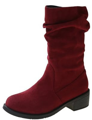 Stivali Donna Estivi Traforati Casual Lunghi con Cerniera E Lacci sotto Motivo Stampato a Giardino Impermeabili Stivali Western per Donna Stivaletti in Pelle Antiscivolo Scarpe da Pioggia