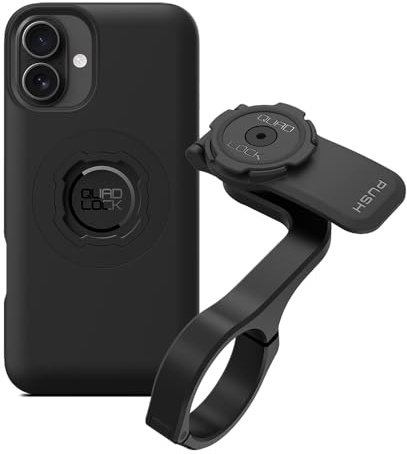 Quad Lock Out Front PRO Handlebar Bike Phone Mount (V2) with MAG Phone Case for iPhone 16 Plus
