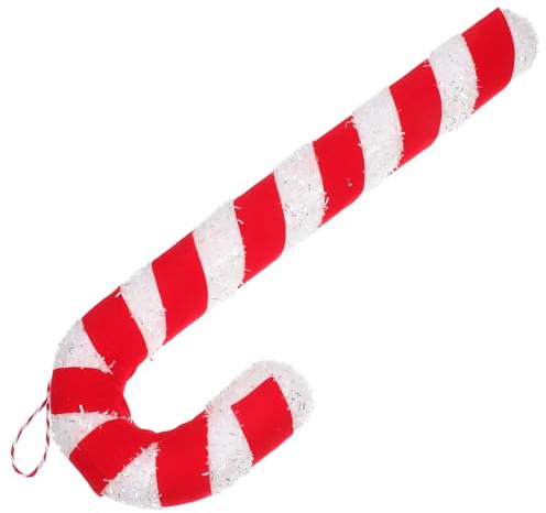 MUSISALY Große Weihnachtsdeko Zuckerstange aus Leichtem Schaumstoff Wiederverwendbarer Candy Cane Anhänger für Weihnachtsbaum Partydeko Innen Außen Festliche Hängedekoration für Xmas Feier