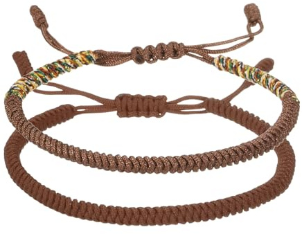 PATIKIL Lucky Handmade Braided Rope String Bracelet, Adjustable Prayer Protection Bracelet for Family Women Anniversary Jewelry Gifts