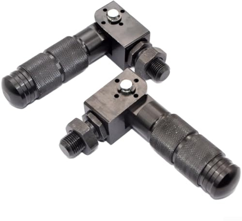 Klapppedale für Elektroroller und Fahrräder mit CNC-Aluminiumlegierung und Gewindehülsen für sicheren Sitz (schwarz)