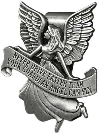 Angel Visor Clip - 3D Auto Interior Decoration | Car Sun Visor Decor for Women, Drivers, Daily Commute, Urban Driving, Road Trip, Birthday, Holiday, Trucks, Sedans, RVs, SUVs, Car Accessories