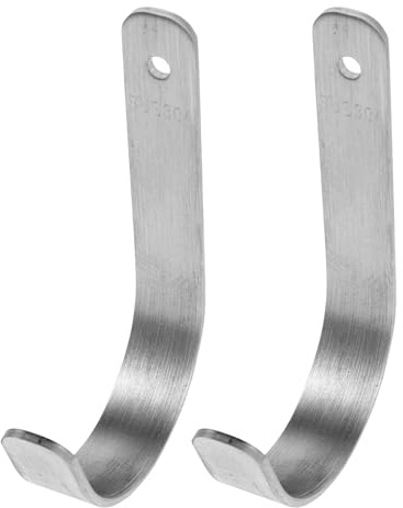 OSOLADY 2 Ganci per salvagente anulare: Gancio per salvagente anulare in Acciaio Inox 304 - Staffa per ringhiera di Salvataggio per imbarcazioni Marine - Supporto per Resistente, Apertura da 7,6 cm