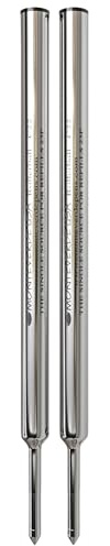 Monteverde Fine Point Refill for Cross Rolleball Pens - Black (Pack of 2)