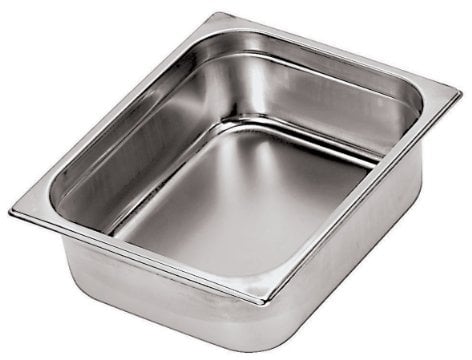 PADERNO 14105-06, Bacinella Serie Gastronorm in Acciaio Inox, 32X26,5 cm