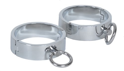 Chrom Handeisen Ø 6.5cm Massiv Stahl Handschellen Cuffs