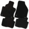 Bär-AfC Auto Fußmatten Premium passend für Audi 80 Cabrio 1991-1993, Autoteppiche Velours Schwarz, Rand Kettelung Schwarz, Set 4-teilig, AU00076