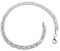 4,6mm flaches Königskette Armband - echt 925 Silber, Länge 25cm