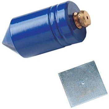 Ausonia - 46090 Bleisäure Zylinderformiges Senklot mit Platte 600 Gram