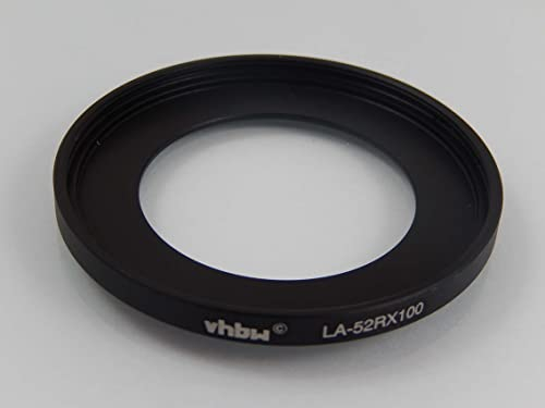 vhbw 52 mm Filteradapter kompatibel mit Sony CyberShot DSC-RX100, DSC-RX100 II, DSC-RX100 III, DSC-RX100 IV Kamera Objektiv - Adapter