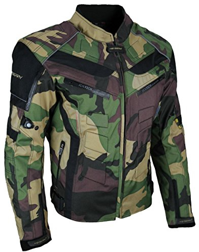 HEYBERRY Motorrad Jacke Motorradjacke Camouflage Woodland Gr. M