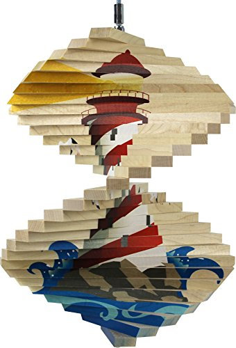 Lighthouse Windspiel aus Holz, hergestellt in den USA