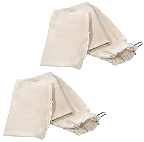 HQRP Dust Collector Bag (2-Pack) Compatible with Rigid/Ryobi/DeWalt/Bosch/Kobalt/Skilsaw/Craftsman/Porter Cable/Delta/Makita 10 Tablesaws with 2.5 Dust Port