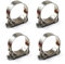 32-35mm Colliers de serrage à boulon en T Acier inoxydable 304 Collier de serrage (4 pièces)