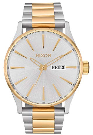 Nixon Armbanduhr Sentry Edelstahl Silver / Gold