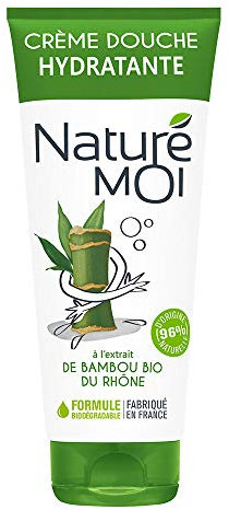 Naturé moi – Gel douche zen à l’extrait de bambou bio du Rhone – Hydrate, nourrit et protège les peaux normales à sèches – 200 ml
