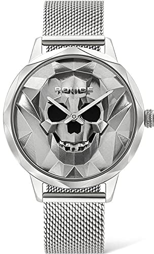 Police Damen Analog Quarz Uhr mit Edelstahl Armband PL16074MS.04MM