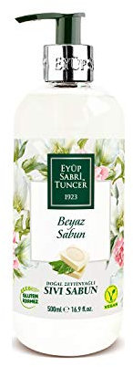 EyabiSabri Tuncer Natural Olivenöl Flüssigseife Weißseife 500 ml PET-Flasche