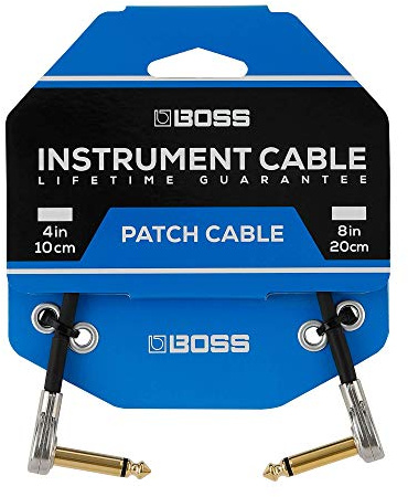 BOSS BPC-4 – 10 cm – Compacto cable de conexión con conectores planos ultrafinos para pedaleras