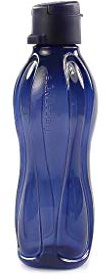 Tupperware to Go Trinkflasche Eco 500 ml dunkelblau Clipverschluss Öko Ecoflasche 38374