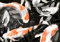 decomonkey Fototapete Fische 200x140 cm Design Tapete Fototapeten Tapeten Wandtapete moderne Wand Schlafzimmer Wohnzimmer Deko Modern Japan Asien Koi Karpfen Natur Tiere schwarz