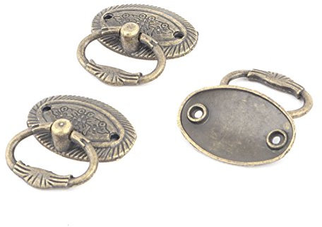 Ruilogod Metall Wohnung Retro Stil Tür Kleiderschrank Garderobe Griff Zuggriff Knauf 3 stücke