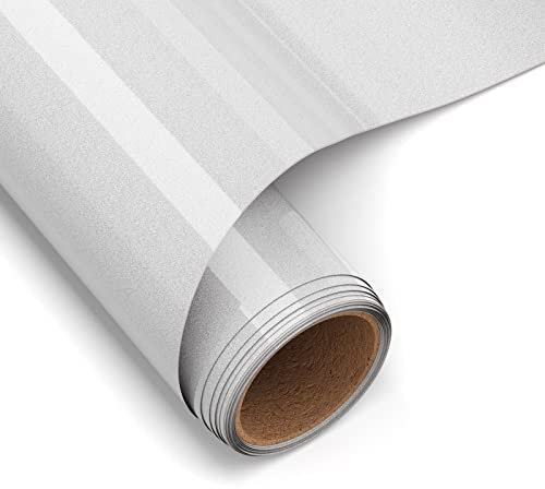 AYSOW Rollo de Vinilo Transferencia de Calor, 30.5 cm x 183 cm Papel Transfer de Calor Púrpura, Vinilo Térmico para Cricut, Utilizado para DIY Camisetas Ropa Otras Telas (Plata)