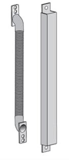 Passe-câble flexible en acier chromé, encastré, pour ouvertures jusqu'à 90° art. 8810