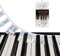 Keyboard Note Labels - Removable Silicone Piano Notes Guide for Learning, Full Size, Reusable (88-Key)