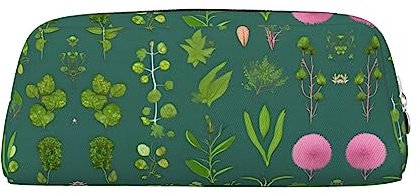 vacsAX Blumen und Pflanzen Bleistift Fall Bleistift Beutel Münzbeutel Kosmetiktasche Büro Schreibwaren Organizer Tragbare Bleistift Tasche