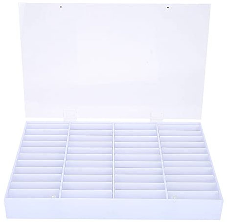 Nail Art Box,Empty Nail Tips Storage Box Clear Nail Art Decoration Container Fake Nail Display Case