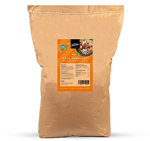 Planeo Soja Granulat 15kg - Soja aus Österreich, gentechnikfrei - Nur 5,67€/kg - Sojafleisch-Alternative für Bolognese & Soßen - Perfekt für Gastronomie