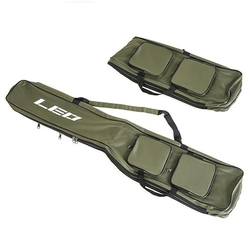 Yardwe Angelzubehör fishing rod bag angelrute tasche Doppelschicht Tasche für Seestangen Tasche für Angelausrüstung Bibliothek fischen Angeltasche