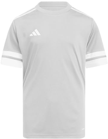 adidas Unisex Kinder Squadra25 Jersey Short Sleeve Kids Shirt, Team Light Grey/White, 11-12 Years