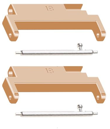 xbiez 1 Paar Für 18 Mm Bis 20 Mm Uhrenarmband Schnellverschluss Verbindungsadapter Kopfkörner Befestigungsband Anschluss Armband Zubehör Metall Anschluss Für Smartbands Laschen Adapter Uhrenarmbänder