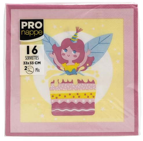 Pronappe 16 Servietten Tissue 33x33cm 2 Lagen Motiv Feen