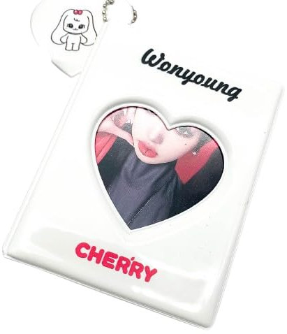 IVE Fotokarten Halter 'MINiVE' Binder mit Schlüsselanhänger 'I'VE' Album Foto mit 16Pcs Innenseiten 'DIVE' Postkarten Halter Buchhüllen (wonyoung)